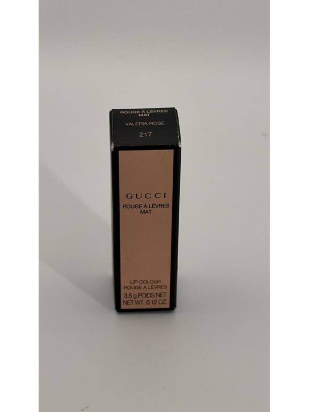 GUCCI ROUGE À LÈVRES MAT VALERIA ROSE LIP COLOR 217 LIPSTICK 3.5G